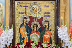 Епископ Амфилохий принял участие в праздновании дня памяти мучениц Веры, Надежды, Любови и Софии - небесных покровительниц Семиречья