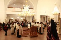 7-В Андреевском кафедральном соборе совершили молебное пение в канун Нового года