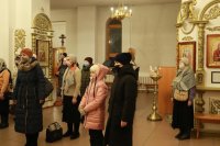 11-В Андреевском кафедральном соборе совершили молебное пение в канун Нового года
