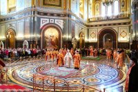 11-Епископ Амфилохий сослужил Святейшему Патриарху Кириллу за Литургией в храме Христа Спасителя в Москве и принял участие в хиротонии архимандрита Игнатия (Сидоренко) во епископа Актюбинского и Кызылординского