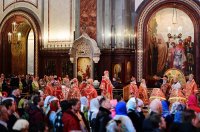 12-Епископ Амфилохий сослужил Святейшему Патриарху Кириллу за Литургией в храме Христа Спасителя в Москве и принял участие в хиротонии архимандрита Игнатия (Сидоренко) во епископа Актюбинского и Кызылординского