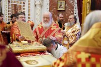 14-Епископ Амфилохий сослужил Святейшему Патриарху Кириллу за Литургией в храме Христа Спасителя в Москве и принял участие в хиротонии архимандрита Игнатия (Сидоренко) во епископа Актюбинского и Кызылординского