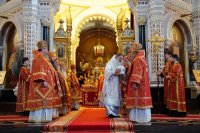 17-Епископ Амфилохий сослужил Святейшему Патриарху Кириллу за Литургией в храме Христа Спасителя в Москве и принял участие в хиротонии архимандрита Игнатия (Сидоренко) во епископа Актюбинского и Кызылординского
