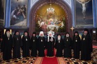 31-Епископ Амфилохий сослужил Святейшему Патриарху Кириллу за Литургией в храме Христа Спасителя в Москве и принял участие в хиротонии архимандрита Игнатия (Сидоренко) во епископа Актюбинского и Кызылординского