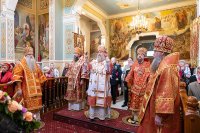 7-Отдание праздника Святой Пасхи. Архиепископ Усть-Каменогорский и Семипалатинский Амфилохий сослужил митрополиту Александру за Литургией в Никольском соборе Южной столицы.