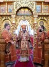 12-Отдание праздника Святой Пасхи. Архиепископ Усть-Каменогорский и Семипалатинский Амфилохий сослужил митрополиту Александру за Литургией в Никольском соборе Южной столицы.