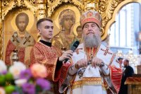 26-Отдание праздника Святой Пасхи. Архиепископ Усть-Каменогорский и Семипалатинский Амфилохий сослужил митрополиту Александру за Литургией в Никольском соборе Южной столицы.