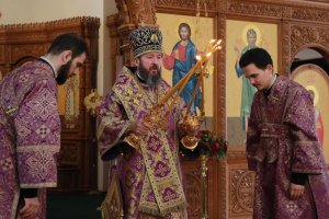Служение епископа Амфилохия в субботу 4-ой седмицы Великого поста