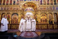 24-В праздник Вознесения Господня управляющий Усть-Каменогорской и Семипалатинской епархией сослужил Главе Митрополичьего округа за Литургией в Вознесенском соборе Южной столицы