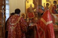 25-В день памяти пророка Божия Илии архиепископ Амфилохий совершил Божественную Литургию в Троицком храме города Усть-Каменогорска