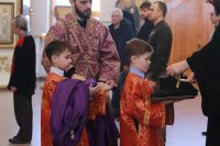 8-Неделя 4-я Великого поста. Архиерейское богослужение в кафедральном соборе.