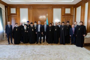 Глава и архипастыри Казахстанского Митрополичьего округа посетили Посольство Республики Казахстан в Москве 