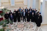 1-Глава и архипастыри Казахстанского Митрополичьего округа посетили Посольство Республики Казахстан в Москве 
