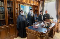 3-Глава и архипастыри Казахстанского Митрополичьего округа посетили Посольство Республики Казахстан в Москве 