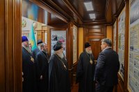 6-Глава и архипастыри Казахстанского Митрополичьего округа посетили Посольство Республики Казахстан в Москве 