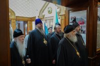 7-Глава и архипастыри Казахстанского Митрополичьего округа посетили Посольство Республики Казахстан в Москве 