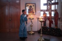 9-Накануне праздника Введения во храм Пресвятой Богородицы Управляющий Усть-Каменогорской и Семипалатинской епархией совершил всенощное бдение в Андреевском кафедральном соборе