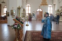 5-Вечернее богослужение в кафедральном соборе в канун праздника Благовещения Пресвятой Богородицы