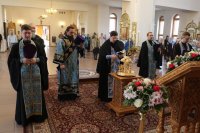 9-Вечернее богослужение в кафедральном соборе в канун праздника Благовещения Пресвятой Богородицы