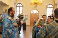18-Вечернее богослужение в кафедральном соборе в канун праздника Благовещения Пресвятой Богородицы