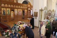 28-Вечернее богослужение в кафедральном соборе в канун праздника Благовещения Пресвятой Богородицы