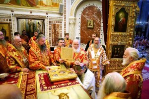 Управляющий Усть-Каменогорской и Семипалатинской епархией сослужил Святейшему Патриарху Кириллу за Литургией в храме Христа Спасителя в Москве и принял участие в хиротонии архимандрита Клавдиана (Полякова) во епископа Талдыкорганского 