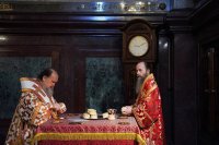 1-Управляющий Усть-Каменогорской и Семипалатинской епархией сослужил Святейшему Патриарху Кириллу за Литургией в храме Христа Спасителя в Москве и принял участие в хиротонии архимандрита Клавдиана (Полякова) во епископа Талдыкорганского 