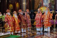 5-Управляющий Усть-Каменогорской и Семипалатинской епархией сослужил Святейшему Патриарху Кириллу за Литургией в храме Христа Спасителя в Москве и принял участие в хиротонии архимандрита Клавдиана (Полякова) во епископа Талдыкорганского 