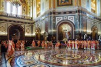 10-Управляющий Усть-Каменогорской и Семипалатинской епархией сослужил Святейшему Патриарху Кириллу за Литургией в храме Христа Спасителя в Москве и принял участие в хиротонии архимандрита Клавдиана (Полякова) во епископа Талдыкорганского 