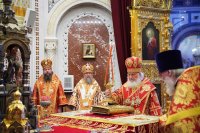 14-Управляющий Усть-Каменогорской и Семипалатинской епархией сослужил Святейшему Патриарху Кириллу за Литургией в храме Христа Спасителя в Москве и принял участие в хиротонии архимандрита Клавдиана (Полякова) во епископа Талдыкорганского 