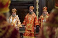 20-Управляющий Усть-Каменогорской и Семипалатинской епархией сослужил Святейшему Патриарху Кириллу за Литургией в храме Христа Спасителя в Москве и принял участие в хиротонии архимандрита Клавдиана (Полякова) во епископа Талдыкорганского 