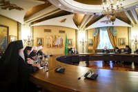 1-Святейший Патриарх Кирилл встретился с Главой и архипастырями Казахстанского Митрополичьего округа 