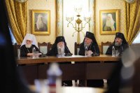 4-Святейший Патриарх Кирилл встретился с Главой и архипастырями Казахстанского Митрополичьего округа 
