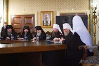 5-Святейший Патриарх Кирилл встретился с Главой и архипастырями Казахстанского Митрополичьего округа 
