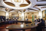 6-Святейший Патриарх Кирилл встретился с Главой и архипастырями Казахстанского Митрополичьего округа 