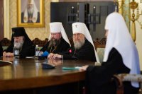 7-Святейший Патриарх Кирилл встретился с Главой и архипастырями Казахстанского Митрополичьего округа 