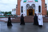 3-Память святых отцов Вселенских Соборов. Архиепископ Амфилохий совершил Божественную Литургию в Андреевском кафедральном соборе столицы Рудного Алтая.