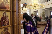6-Память святых отцов Вселенских Соборов. Архиепископ Амфилохий совершил Божественную Литургию в Андреевском кафедральном соборе столицы Рудного Алтая.
