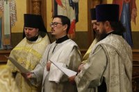 19-Память святых отцов Вселенских Соборов. Архиепископ Амфилохий совершил Божественную Литургию в Андреевском кафедральном соборе столицы Рудного Алтая.
