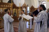 25-Память святых отцов Вселенских Соборов. Архиепископ Амфилохий совершил Божественную Литургию в Андреевском кафедральном соборе столицы Рудного Алтая.