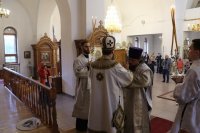 27-Память святых отцов Вселенских Соборов. Архиепископ Амфилохий совершил Божественную Литургию в Андреевском кафедральном соборе столицы Рудного Алтая.