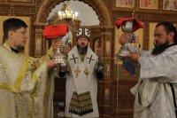 47-Память святых отцов Вселенских Соборов. Архиепископ Амфилохий совершил Божественную Литургию в Андреевском кафедральном соборе столицы Рудного Алтая.