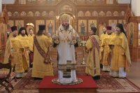 10-В день памяти святителя Амфилохия Иконийского Управляющий Усть-Каменогорской и Семипалатинской епархией  совершил Божественную Литургию в главном храме епархии