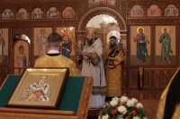 11-В день памяти святителя Амфилохия Иконийского Управляющий Усть-Каменогорской и Семипалатинской епархией  совершил Божественную Литургию в главном храме епархии
