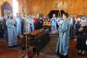 В Покровском храме Усть-Каменогорска состоялось отпевание иеромонаха Иустина (Ларионова)