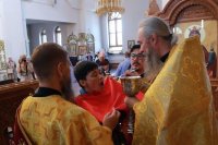 48-В Неделю 4-ю по Пятидесятнице архиепископ Амфилохий возглавил служение Божественной Литургии в главном храме Восточного Казахстана