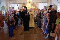 54-В Неделю 4-ю по Пятидесятнице архиепископ Амфилохий возглавил служение Божественной Литургии в главном храме Восточного Казахстана