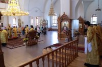 28-Праздничное архипастырское служение в канун дня памяти святых первоверховных апостолов Петра и Павла