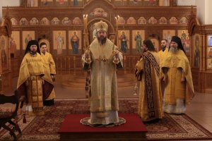 В Неделю 26-ю по Пятидесятнице архиепископ Амфилохий совершил Божественную Литургию в Андреевском кафедральном соборе