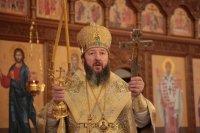 18-В Неделю 26-ю по Пятидесятнице архиепископ Амфилохий совершил Божественную Литургию в Андреевском кафедральном соборе